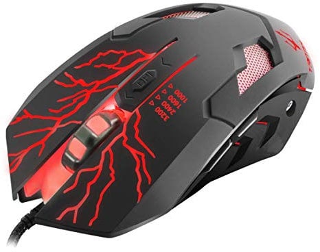 Triton X320 Mouse gaming, risoluzione fino a 3200 dpi, 6 pulanti, illuminazione LED multicolore Colourshow.