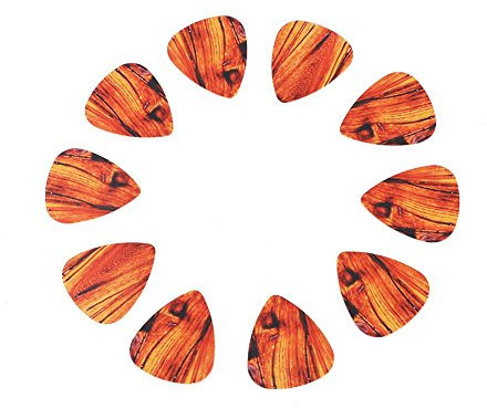 10 Stücke Kunststoff Gitarre Picks, 0,38mm Kunststoff Plektren für Bass Ukulele Pick Musikinstrument