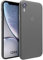 doupi UltraSlim Case for iPhone XR (6.1 inch), Ultra Thin Fine Mat Feather Light Skin Protective Cover, Black
