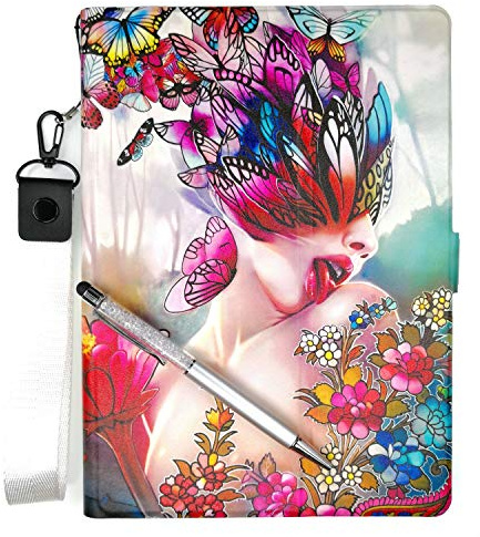 Lovewlb Tablettes Coque pour Qilive Tablette Q4 10.1 Ecran 848162 10 Pouces Coque Etui Housse Support Intégré Multi-Angle,Cuir Tablet Case Cover HD