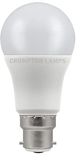 Crompton LED GLS Thermal Plastic 11W (75W) B22d 2700K Opal Dimmable