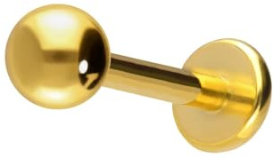 PIERCINGLINE Labret Stecker aus Chirurgenstahl - Lippen-, Nase- oder Ohrpiercing - stylische Farben und Größen
