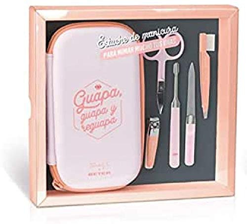 Beter B. Wonderful Estuche MANICURA, Rosa, Juego de 6 Piezas