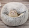 Katzenschlafsack, Plüsch-Katzenbett, Decke, selbstwärmend, Katzensack, Haustierzelt, Höhle, weich, rutschfest, waschbares Katzenbett