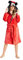 Disney Vestaglia Donna Invernale, Vestaglie Minnie In Pile Con Cappuccio S, M, L, XL (Rosso, S)