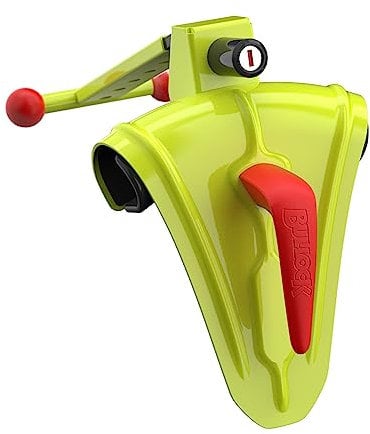 Bullock Defender Pro Bloqueo de Volante Antirrobo Universal para Auto, Escudo de Seguridad de Aleación Reforzada, Ideal para coches urbanos, Instalación fácil, Amarillo
