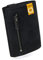 GUGGIARI® Slim Wallet mit Münzfach aus Microfaser Jacquard mit RFID Schutz - Schlankes Portemonnaie für Kreditkarten - Kreditkartenetui - Brieftasche für unterwegs (Black)