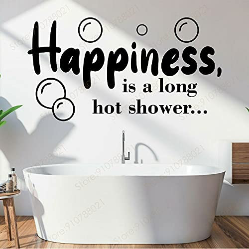 Zdklfm69 WandSticker Wandtattoos Heiße Dusche Zitat Vinyl Wohnkultur Badezimmer Aufkleber Blase Dekoration Fensterbild 78x42cm