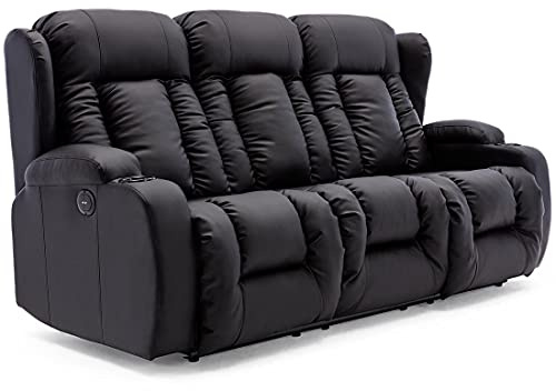 More4Homes CAESAR ELECTRIC HIGH BACK LUXURY BOND GRADE LEATHER RECLINER 3 + 2 + 1 SOFA ARMCHAIR SET SUITE