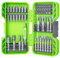 Greenworks Jeu d'embouts de visseuse en acier trempé (70 pièces, set complet d'embouts Pick and Click convenant à toutes les visseuses sans fil)