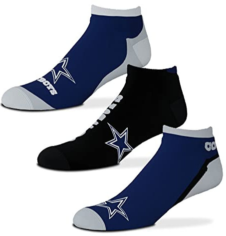 For Bare Feet Socken 3er Pack - Motiv: Dallas Cowboys - NFL - Flash - Grösse: L