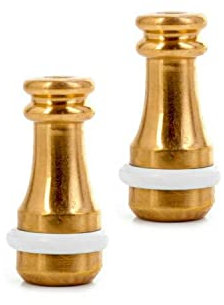 Solid Brass Pull Cord Weight Roman Blind with Rubber Ring Blind Cord Pull Handle Kitchen Hanging Switch for Bathroom Light Pull Blinds and Ceiling Fans Pack of 2
