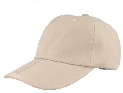 Breiter Klappbare Baseball Cap, Basecap mit UV-Schutz 80, Natur, M