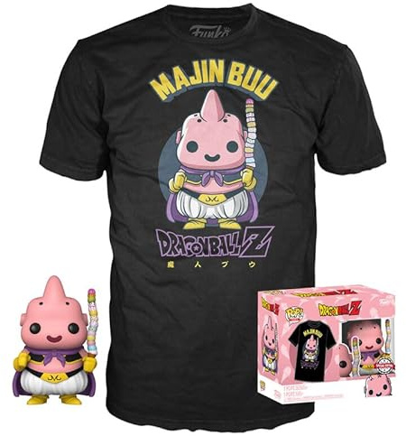 Funko Dragon Ball Z – Booble Head Pop Nr. XX- Buu mit EIS + T-Shirt (XL)