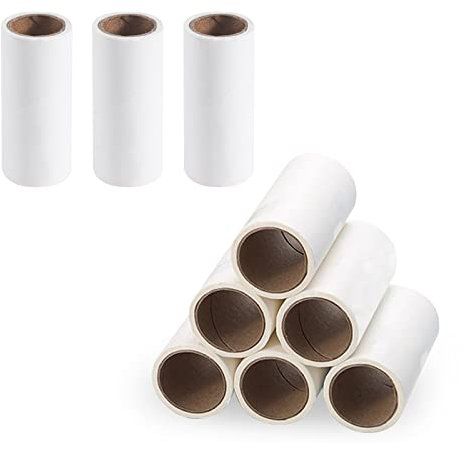 Modixun Nachfüllpackungen für Fusselroller, nur Nachfüllpackungen, extra klebrige Blätter für die Reise, tragbarer Mini-Haustierhaarentferner, Kleidersack-Fusselentferner, 9 Nachfüllungen, 270 Blatt