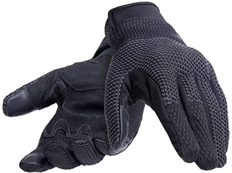 Dainese - Torino Gloves, Herren Textil Motorrad Handschuhe mit Knöchelschutz, Touchscreen Kompatibilität, Motorrad Handschuhe für Männer XXL, Schwarz/Anthrazit