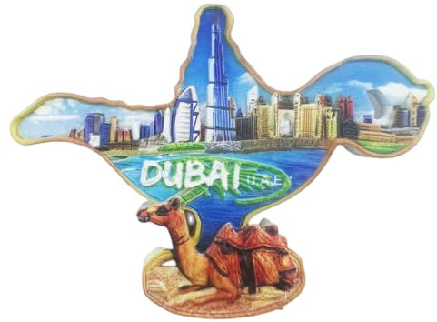 Dubai UAE Kühlschrankmagnet, Reise-Souvenir, 3D-Kühlschrank-Dekoration, magnetischer Aufkleber, Bastelkollektion