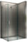 i-flair Cabina doccia NADINE 160 x 80 cm, con porta scorrevole in cromo 8 mm, vetro di sicurezza monolastra trasparente, montaggio a sinistra e a destra