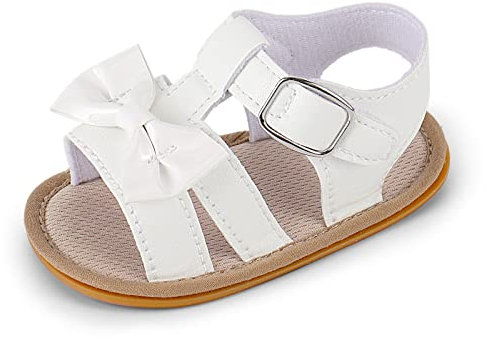 MASOCIO Sandale Bebe Fille Ete Été Chaussure Premiers Pas Bébé Sandales 9 Taille 19 Antiderapant 6-12 Mois Beige