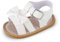 MASOCIO Sandale Bebe Fille Ete Été Chaussure Premiers Pas Bébé Sandales 9 Taille 19 Antiderapant 6-12 Mois Beige