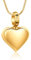 VCCWYQK Mini-Herz-Urnen-Halskette für Asche, Edelstahl, Andenken, Schmuck für Damen und Herren (Goldene)