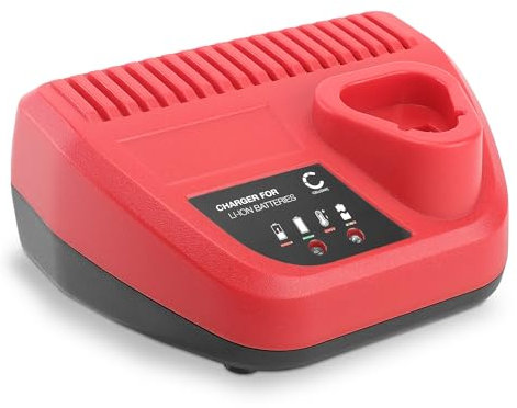 CELLONIC Akkuschrauber Ladegerät 10.8V-12V für Li-Ion Lithium Akkus kompatibel mit Milwaukee - Ersatz Schnellladegerät 3A für C12 C, 48-59-2401, 4932352000, 4932352069, 48-59-2401 Akkus
