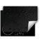 DarHaus Copri piano cottura induzione 80x52 cm copertura per piano cottura vinile - nero - gocce