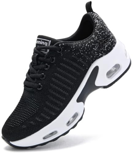 Myztra Mujer Zapatillas Running Amortiguación Elástica | Deportivas, Malla Rranspirable, Ligeras, Soporte Arco, Suela Resistente, Correr, Gimnasio, Casual