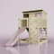 PolarPlay Stelzenhaus Polarstern aus Holz in Rosa