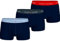 Tommy Hilfiger Herren 3er Pack Boxershorts Trunks mit Logobund, Mehrfarbig (SWT Blu/Mil Den/Prim Red), XXL