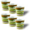 ARCA, Set 6 Bicchierini da Caffè Apulia Riccio, Realizzati in Porcellana Decorata, Lavabili in Lavastoviglie, Capacità 50 ml, 6x6 cm, Verde
