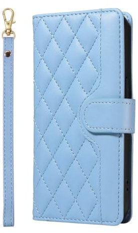 ILING Cover per Honor 200 Lite 5G, Custodia a Premium Pelle PU Portafoglio Caso, Elegante Antiurto Flip Cover con Slot per Scheda/Funzione di Supporto/RFID Blocking (Blu)