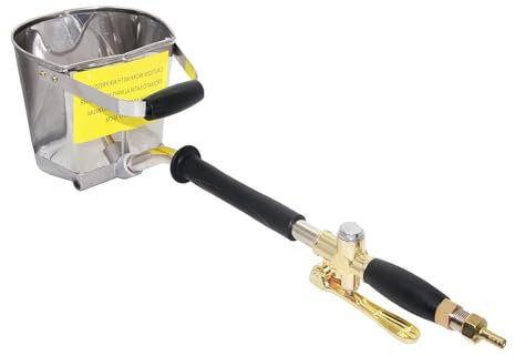 NICOLEKAY Air Stucco Cement Texture Hopper Sprayer Plaster Wall Plastering Tool House Paint 4 Jets