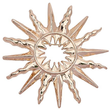 NICENEEDED Broche Soleil en Or Broches Célestes Tendance en Or Plaqué Vintage