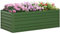 Outsunny Carré Potager de Jardin rectangulaire Tubes de renforcement Acier galvanisé 180 x 90 x 59 cm Vert