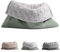 HS-Hundebett® Schlupfsack Cord-Exklusiv – Vielseitige Kuschelhöhle für Hunde und Katzen – Waschbar – Made in DE (Grün/Hellgrau, 65x90 cm)