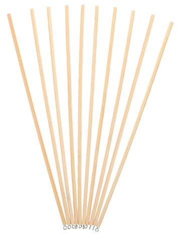 IMIKEYA 10 Stück Handpuppen-Joystick Holzstab Selber Machen Handpuppenwerkzeug Marionetten-manipulationsstäbe Aus Holz Marionetten-steuerstangen Aus Holz Handpuppen-bedienstab Khaki Metall