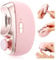 saerryor Electric Nail Clippers, Automatic Nail Cutter, 2 Adjustable Speeds, LED Light, USB Rechargeable with Nail Chip Storage, Safe for Kids, Adults, Seniors