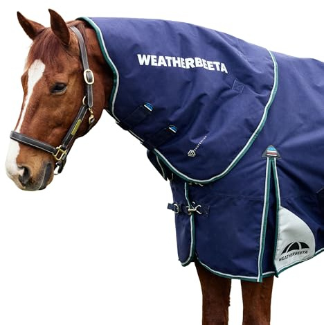 WeatherBeeta ComFiTec Plus Dynamic Turnout Neck Cover 0g, Navy/Forest Green, Large