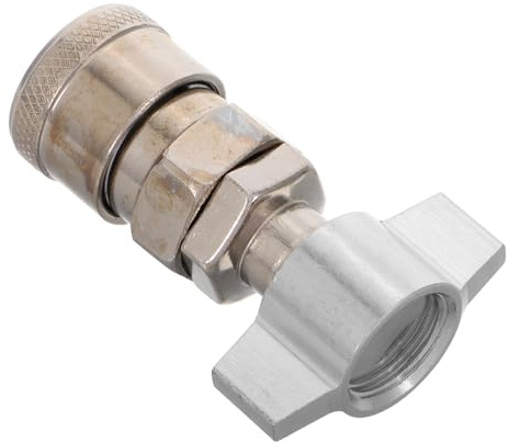 Milisten Adaptateur Gaz Propane en Métal Robuste Raccord Rapide pour Tuyau et Bouteille de Gaz et Cuisinière Connexion Sûre Anti-Fuite pour Réservoir Camion