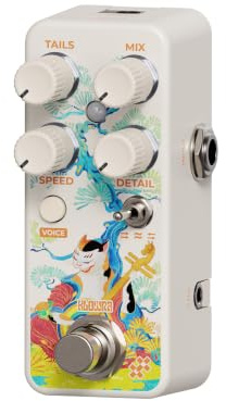 Klowra South Zoo Voice Synth Pedal – Polyphoner Drei-Stimmen-Gitarren-Synthesizer mit Invert-Pitch-Follow, Freeze-Texturen & Lo-Fi-Glitch & experimentellem Tierstimmen-Effekt-Shifter