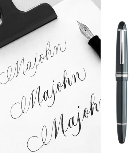 erofa Majohn P136 Flexible Resin Piston Fountain Pen Grey