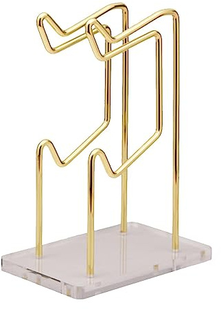 Hzoibyze Controller Holder Supporto da Tavolo per Gamepad Organizer per Cuffie Gancio Universale in Metallo Controller Adatto per Scrivania Gioco Casa, Oro Staccabile