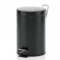 kela Kosmetikeimer Monaco, 3 L, Durchmesser 17 cm, Metall, schwarz, herausnehmbarer Inneneimer mit Tragehenkel, 20903