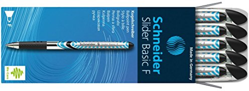 Schneider Slider Fine Ballpoint (Box of 10) (Black) by Schneider