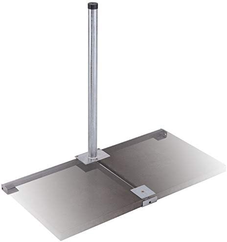 DUR-line Herkules 2-Plattenständer Feuerverzinkt - sehr stabil - kinderleichte Montage [Flachdachständer, Balkonständer, Gehwegplatten, Terassenständer, Sat-Antenne]