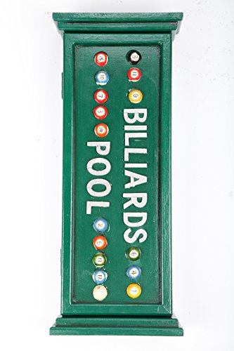 point home Design-Schlüsselschrank Billard, Retro, grün, 49cm
