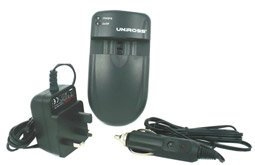 UNIROSS 3660711061294 Camcorder Charger also Charges 2x AA/AAA Batteries