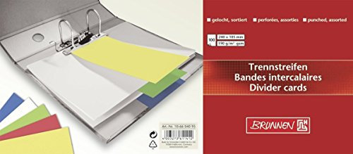 Brunnen Trennstreifen 10,5x24cm farbig sortiert (3, sortiert)