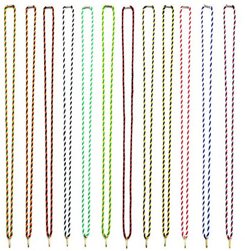 pokalspezialist schwarz/gelb 10 Stück Kordelband Halskordel Medaillenband als Kordel 42 cm lang